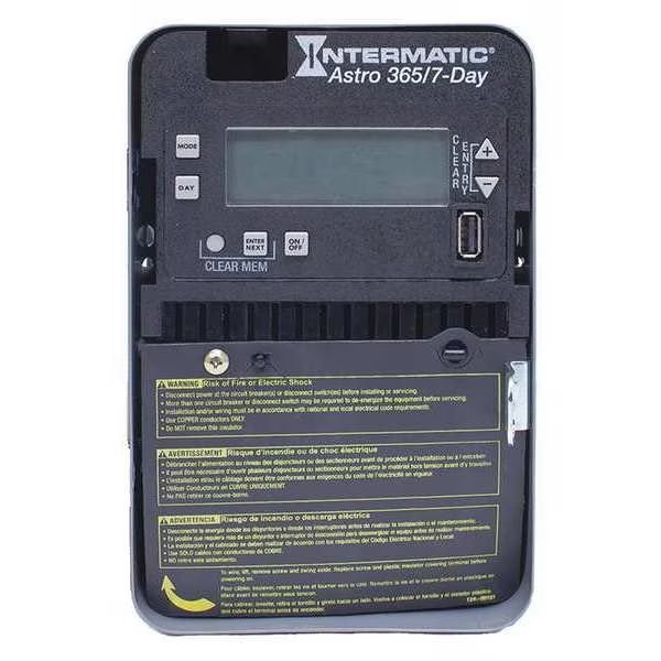 Electronic Timer, Astro 7/365 Days, 20A, Intermatic, Mfr#: ET2815C