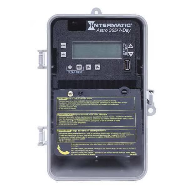 Electronic Timer, Astro 7/365 Days, 30A, Intermatic, Mfr#: ET2825CP
