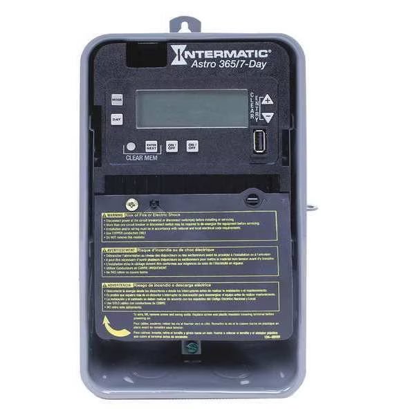 Electronic Timer, Astro 7/365 Days, 30A, Intermatic, Mfr#: ET2825CR