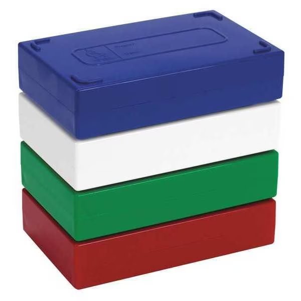 Microscope Slide Box, 25 Slots, Blue, Heathrow Scientific, Mfr#: HS15989A