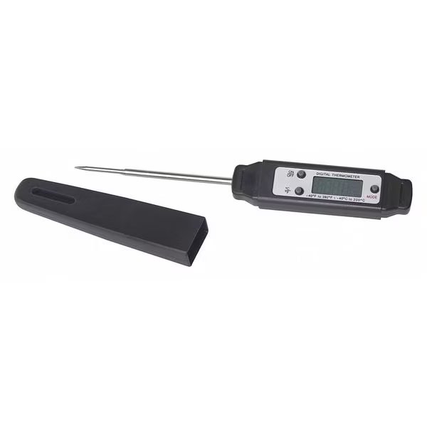 4" Stem Digital Pocket Thermometer, -40 Degrees to 390 Degrees F, Robinair, Mfr#: 43240