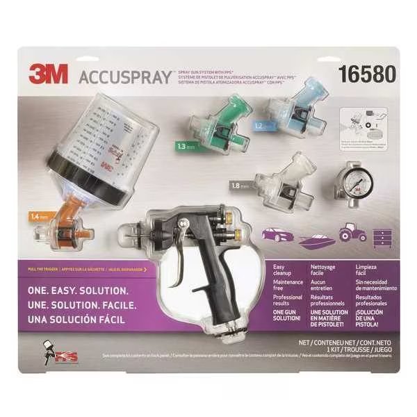 Spray Gun Kit, Cup Capacity 20.3 oz., 3M Accuspray, Mfr#: 16580
