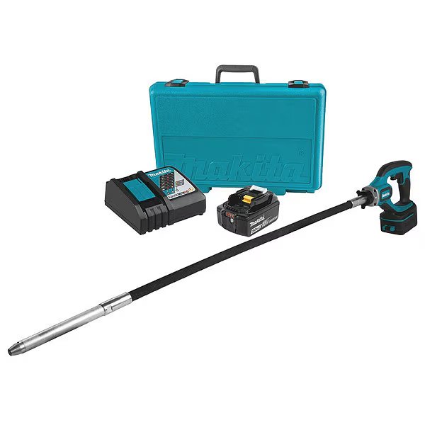18V LXT® 4' Concrete Vibrator Kit (5.0Ah), Makita, Mfr#: XRV01T