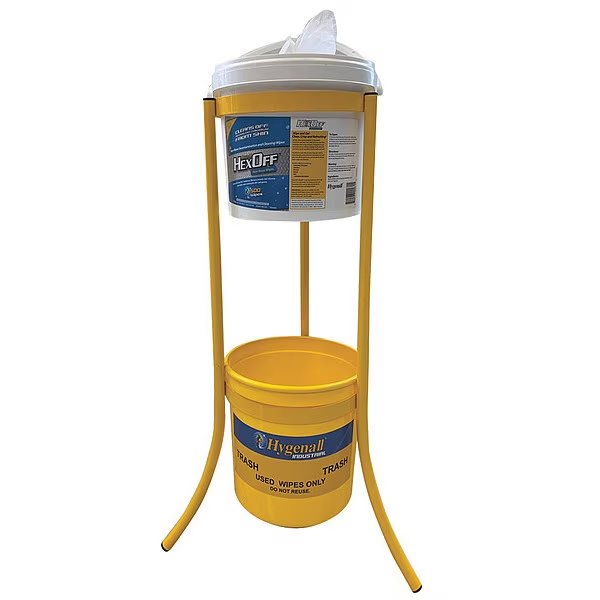 Heavy Metal Removing Wipes, Bucket, Hygenall Hexoff, Mfr#: HX902NRDS