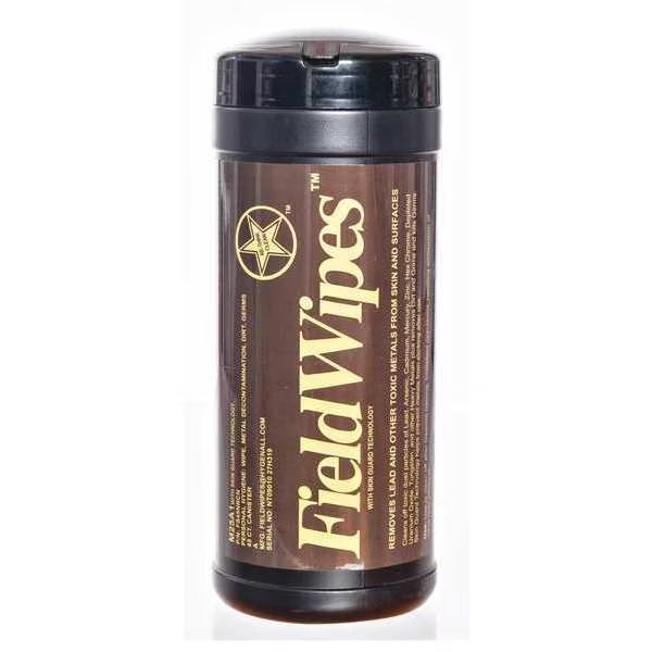 Toxic Metal Removing Wipes, Canister, PK12, Hygenall Fieldwipes, Mfr#: FS45NRCN