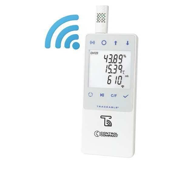 Data Logging Barometer, 32deg to 131deg.F, Traceable, Mfr#: 6529