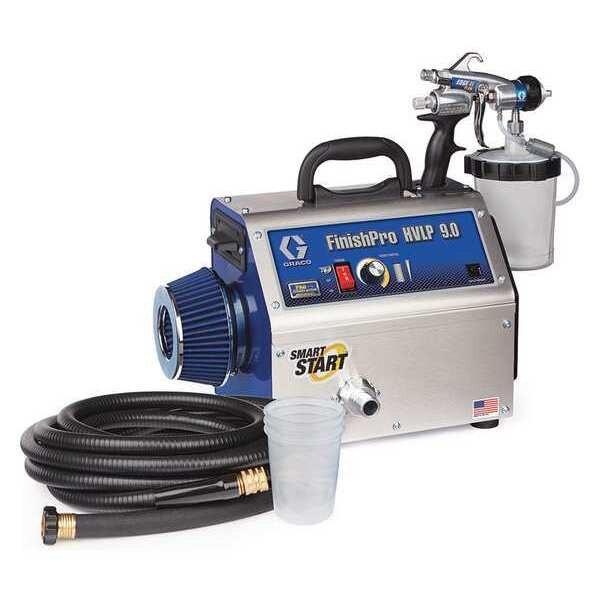 HVLP Paint Sprayer, 4 Stages, 1 qt. Tank, Graco, Mfr#: 17N266
