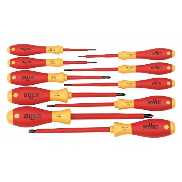 Insulated Screwdriver Set, 10 pcs, Wiha, Mfr#: 32093