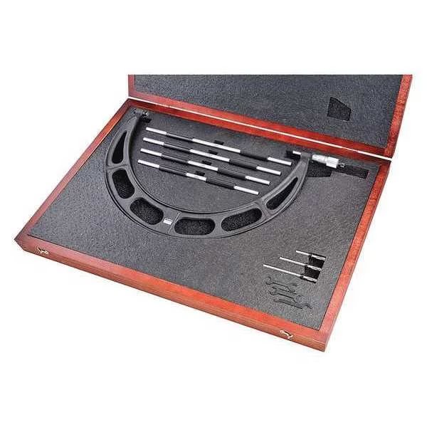Anvil Micrometer Set, 12 to 16" Range, Starrett, Mfr#: 224.1DRLZ