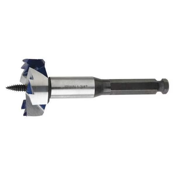 Wood Drilling Bit, Steel, Bit Dia. 1-3/4