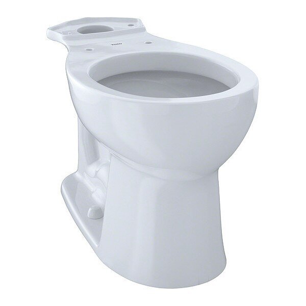 Toilet Bowl, 1.28 gpf, Floor Mount, Round, Cotton, Toto, Mfr#: C243EF#01