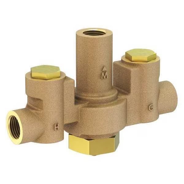Mixing Valve, Brass, 12 gpm Flow, 1/2"Inlet, Acorn Controls, Mfr#: ST7069