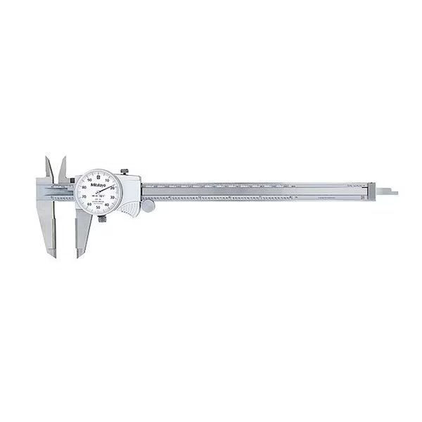 Dial Caliper, White, 0-8" Caliper Range, Mitutoyo, Mfr#: 505-737