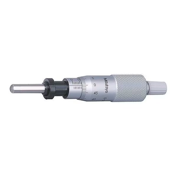 Micrometer Head, 0 to 25mm Range, Steel, Mitutoyo, Mfr#: 150-802