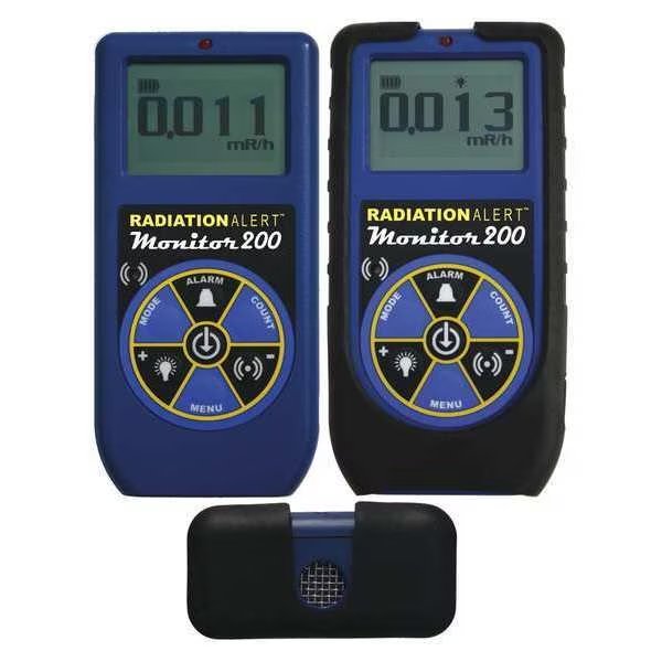 Radiation Survey Meter, LCD, NIST, Radiation Alert, Mfr#: MONITOR 200