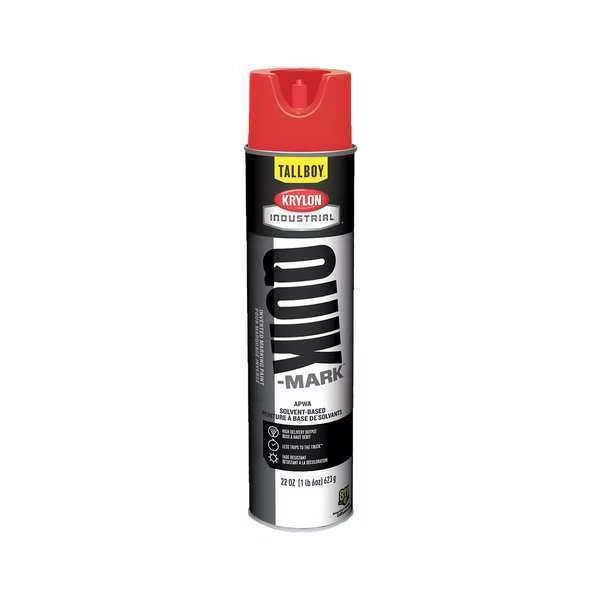Inverted Marking Paint, 22 oz., Red, Solvent -Based, Krylon Industrial, Mfr#: T03611007