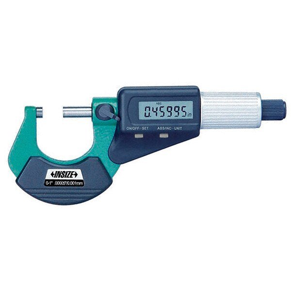 Electronic Outside Micrometer, Friction, Insize, Mfr#: 3109-25E