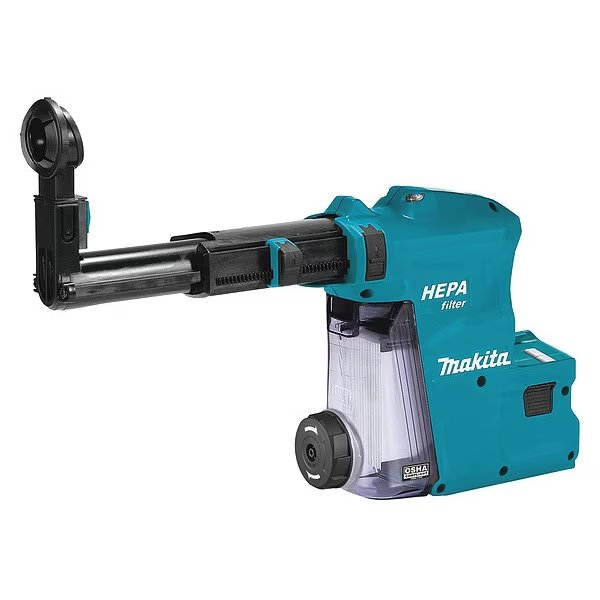 Dust Extractor Attachment w/ HEPA Filter Cleaning Mechanism, Makita, Mfr#: DX09