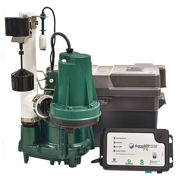 Sump/Battery Back-Up System, Pump HP 1/2, Zoeller, Mfr#: 508-0019