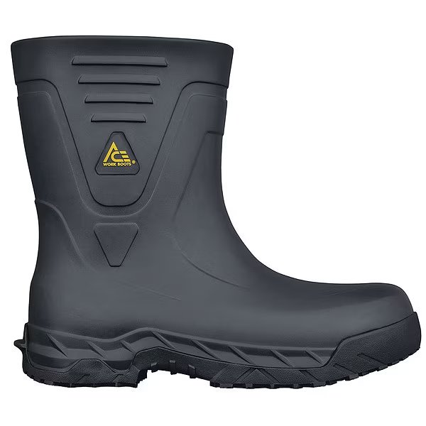 Rubber Boots, Black, 14, Unisex, 10" H, PR, Shoes For Crews, Mfr#: 885999105079