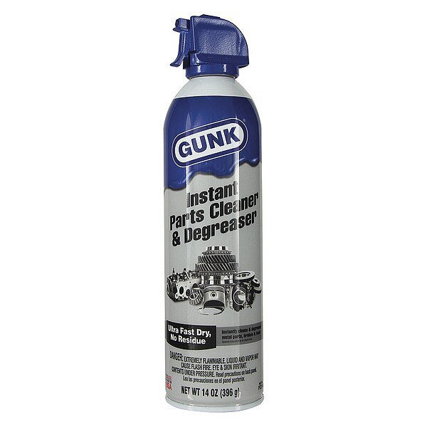 Instant Parts Cleaner & Degreaser Cleaner/Degreaser, 14 oz Aerosol Spray Can, Ready to Use, Gunk, Mfr#: PCD14T
