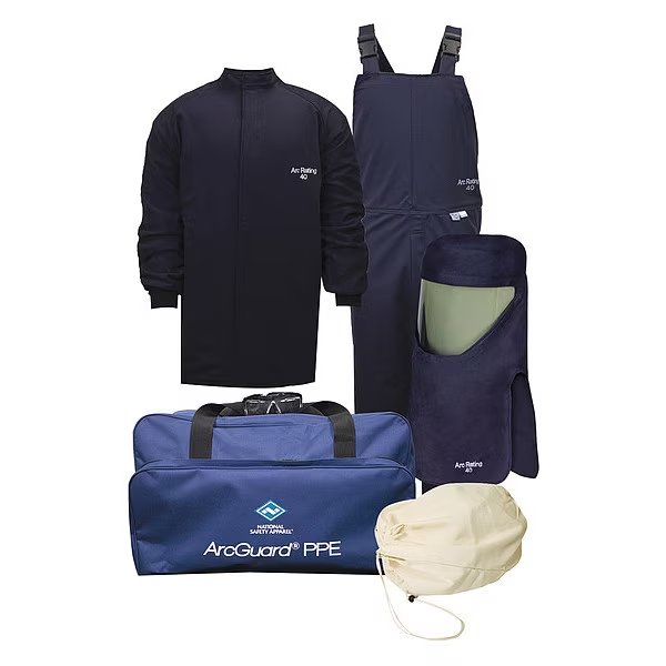Arc Flash Protection Clothing Kit, 2XL, National Safety Apparel, Mfr#: KIT4SC40NG2X