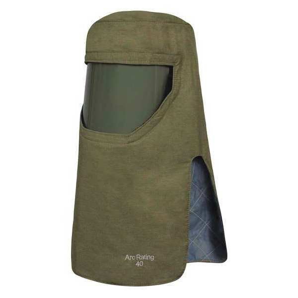 Arc Flash Hood, Green, Universal, HRC 4, National Safety Apparel, Mfr#: H65NPQHHATPV
