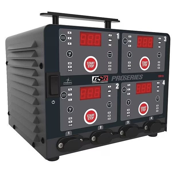 Battery Charger, Benchtop, 120VAC, Schumacher, Mfr#: DSR125