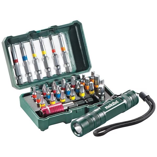 Screwdriver Bit Set, PK12, Metabo, Mfr#: 626721000
