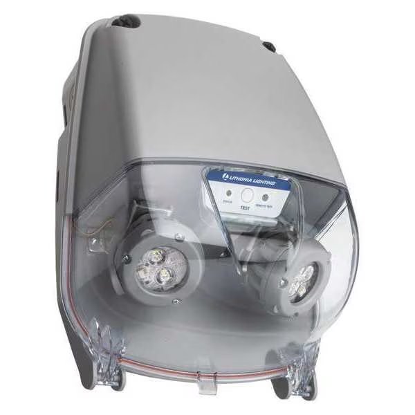 Emergency Light, 6.6W, LED, Plastic, Gray, Lithonia Lighting, Mfr#: EXTL SP640L UVOLT LTP HO SDRT