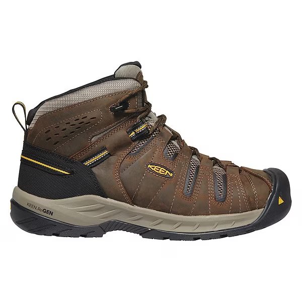 Size 10 Men's Hiker Boot Steel Work Boot, Cascade Brown/Golden Rod, Keen, Mfr#: 1023228
