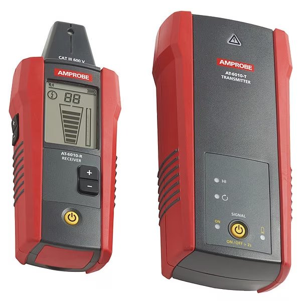 Wire Tracer, 0 to 600V AC/DC, Case, Amprobe, Mfr#: AT-6010