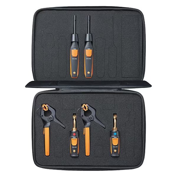 Refrigeration Test and Load Kit, Wireless, Power Supply: (9) AAA Batteries, Testo, Mfr#: 0563 0009