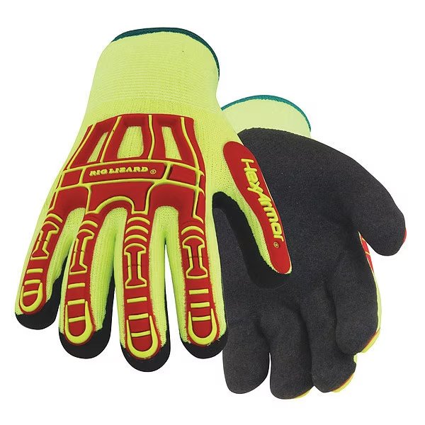 Hi-Vis Cold Protection Gloves, Fleece Lining, 2XL, Hexarmor, Mfr#: 2091-XXL (11)