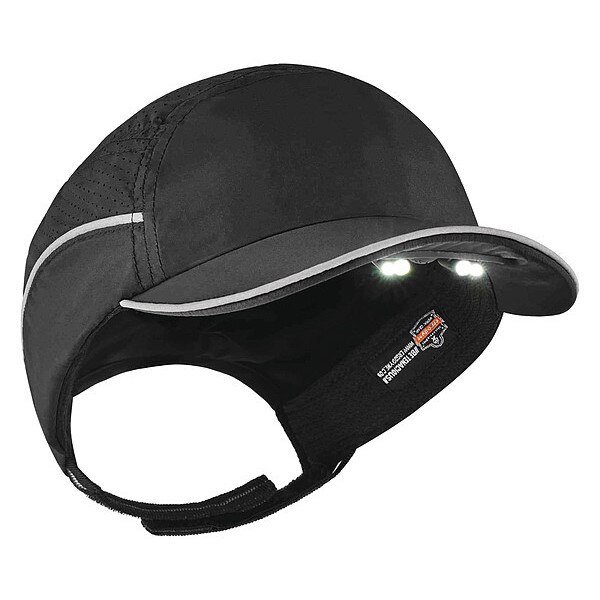 Bump Cap, Short Brim Baseball, Polyethylene, Hook-and-Loop Suspension, Ergodyne, Mfr#: 8965