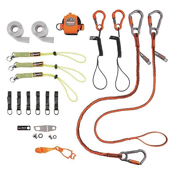 Tool Tethering Kit, Black/Green/Orange, Ergodyne, Mfr#: 3184