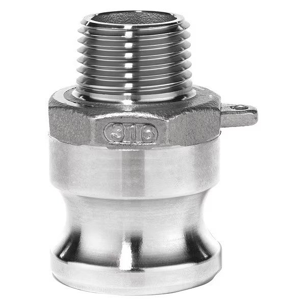 Cam and Groove Fitting, 304SS, F, 3" Adapter x 3" Male NPT, Usa Industrials, Mfr#: BULK-CGF-327
