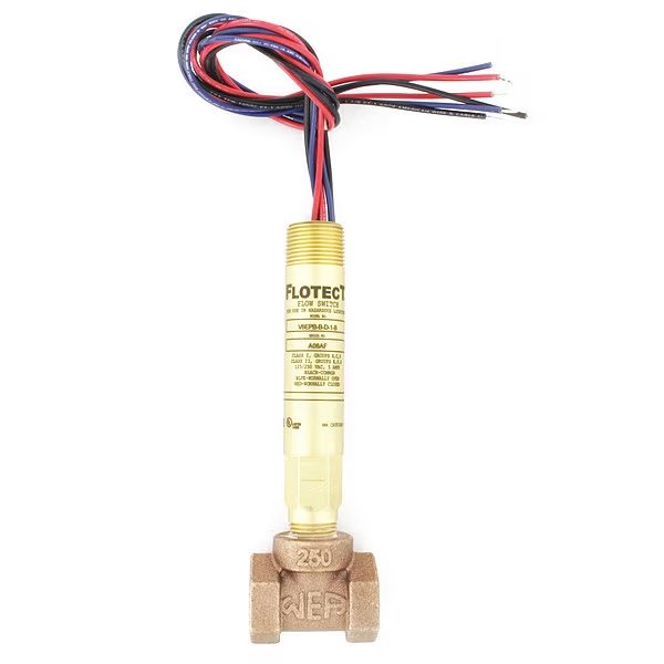 Liquid Flow Switch, DPDT, 125/250VAC, Dwyer Instruments, Mfr#: V6EPB-B-D-1-B