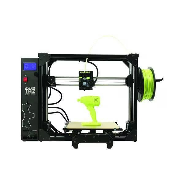 3D Printer, 100/240VAC, Linux, Mac, Windows, LULZBOT, Mfr# TAZ WORKHORSE