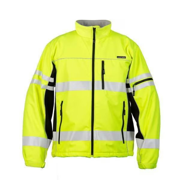 Jacket, Lime, Polyester, Unisex, 31" L, 3XL, Kishigo, Mfr#: JS137-3X