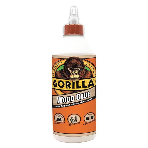 Instant Adhesive, Wood Glue Series, Clear, 24 hr Full Cure, 0.88 oz, Bottle, Gorilla Glue, Mfr#: 6206001
