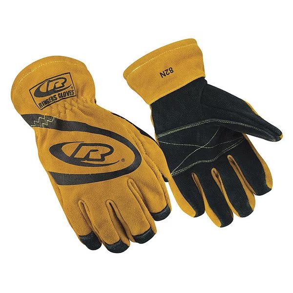 Firefighters Gloves, Gauntlet Cuff, M, PR, Ringers Gloves, Mfr#: 630