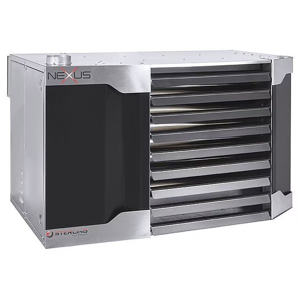 Gas Unit Heater, NG, 200,000, 3,232 cfm, Direct, Propeller, 1/2 in, Sterling, Mfr#: 11HU200A1NS1110A