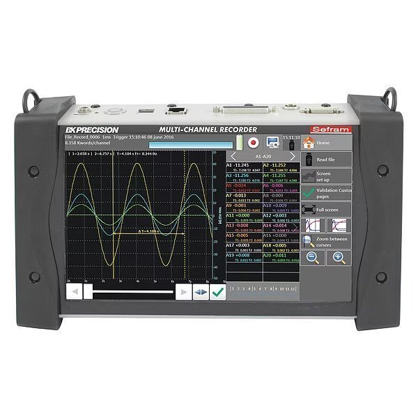 Paperless Recorder, 20 Channels, LCD, B&K Precision, Mfr#: DAS240-BAT