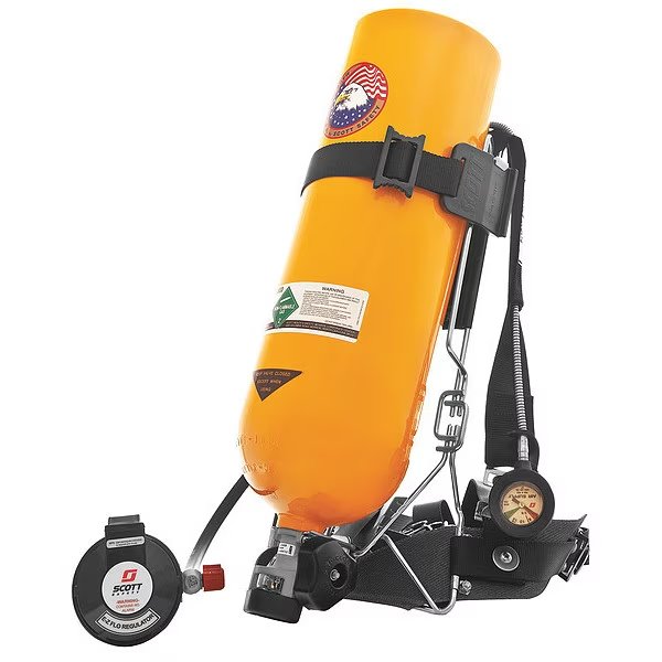 Industrial SCBA, 45 min., 4500 PSI, NIOSH, PSI: 4, 500, 3M Scott, Mfr#: IND144003100101