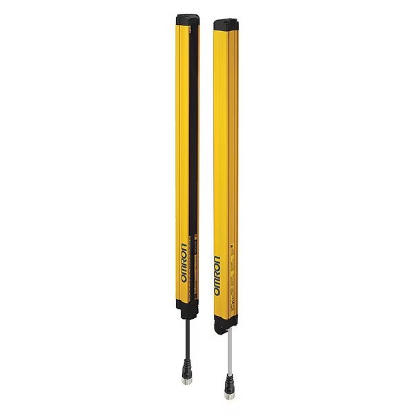 Light Curtain, 24VDC, Yellow, Aluminum, Omron, Mfr#: F3SG4RA155030