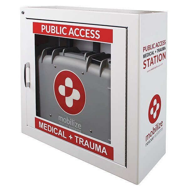 Medical Supply Case, White, Steel, Zoll, Mfr#: 8911-000470-01