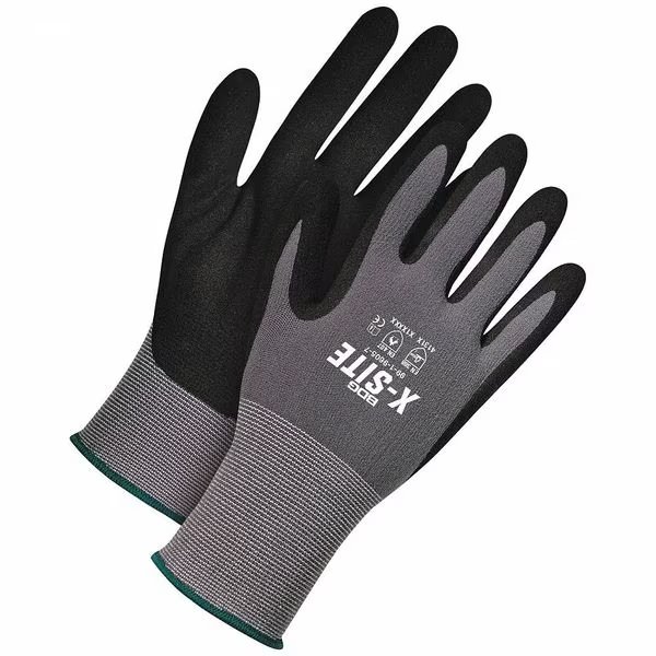 Seamless Knit Grey Nylon 15G Black NFT Palm, Size XS (6), Bdg, Mfr#: 99-1-9605-6