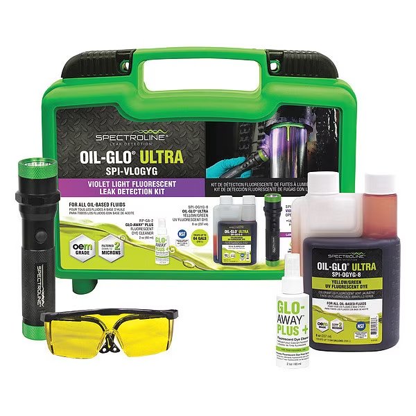 Hydraulic Oil Leak Detection Kit, Spectroline, Mfr#: SPI-VLOGYG