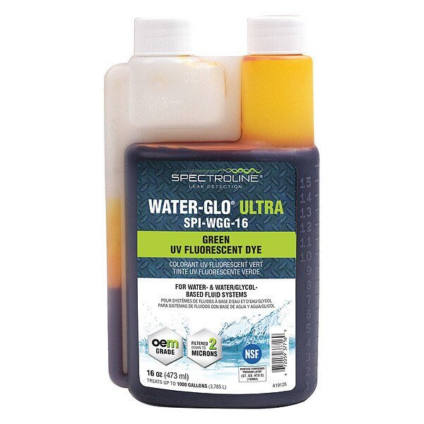 Glycol Leak Detection Dye, Green, Spectroline, Mfr#: SPI-WGG-16